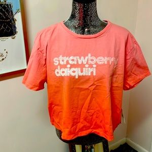 NWT Mother Brand Trending STRAWBERRY Daiquiri Tee
